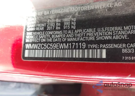 2014 Mini Countryman Cooper S из США, поврежденный, VIN WMWZC5C59EWM17119